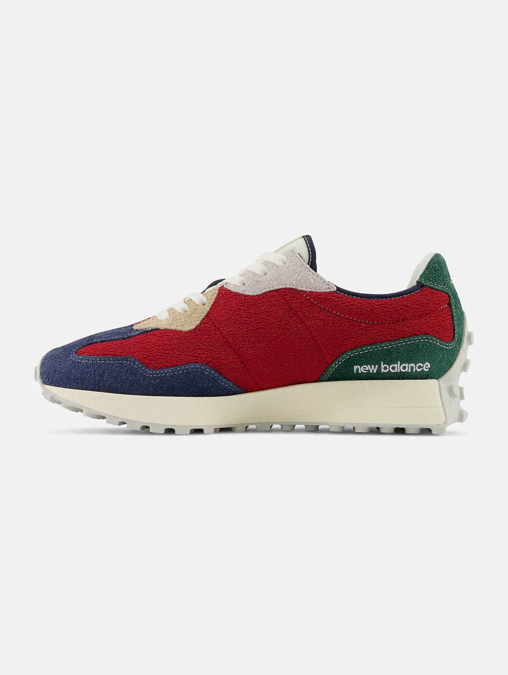 2026 New Arrival Sneakers in Pelle 327 Rosso/Blu/Verde