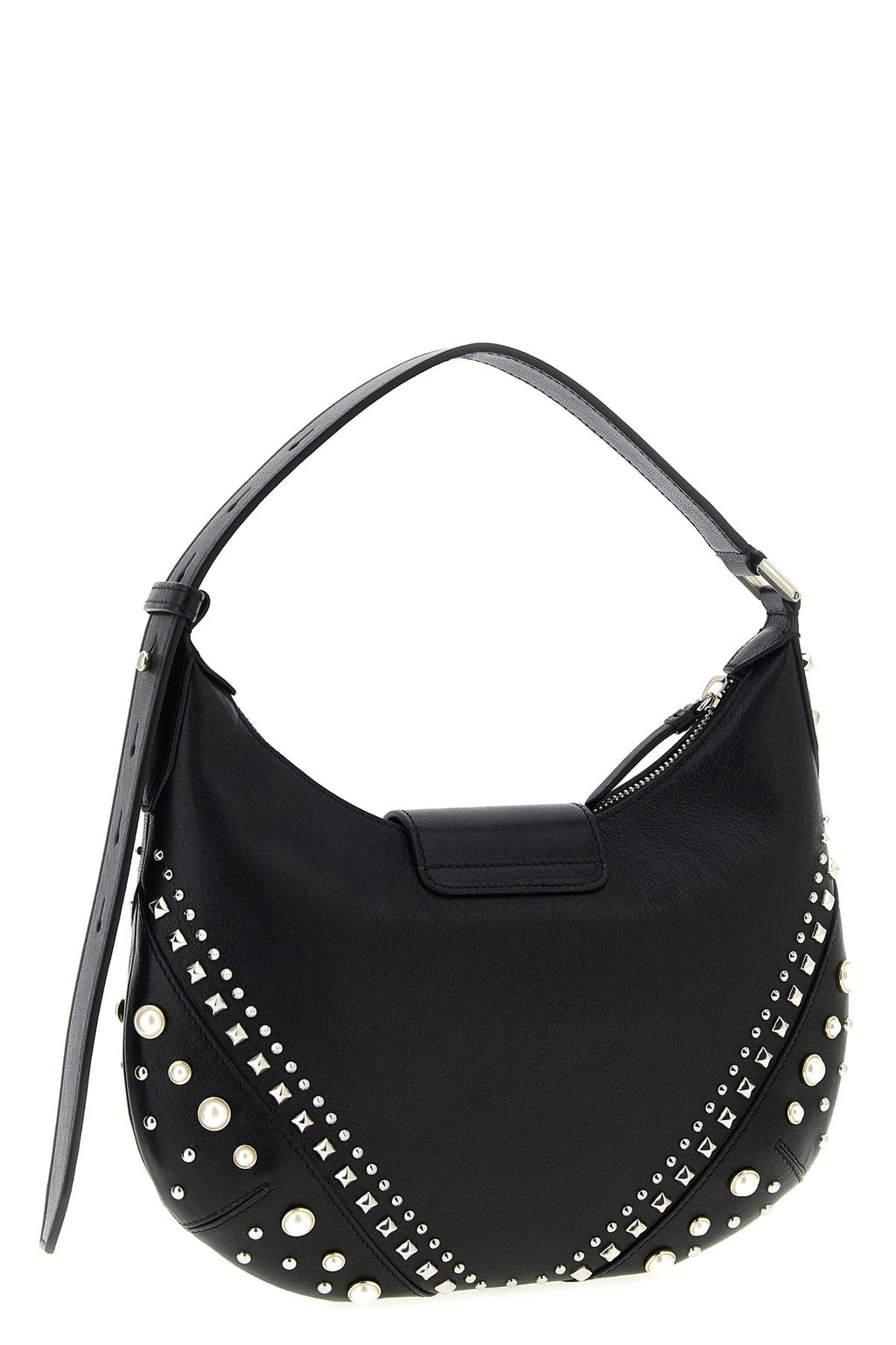 2026 New Arrival small bar hobo shoulder bag in biker leather