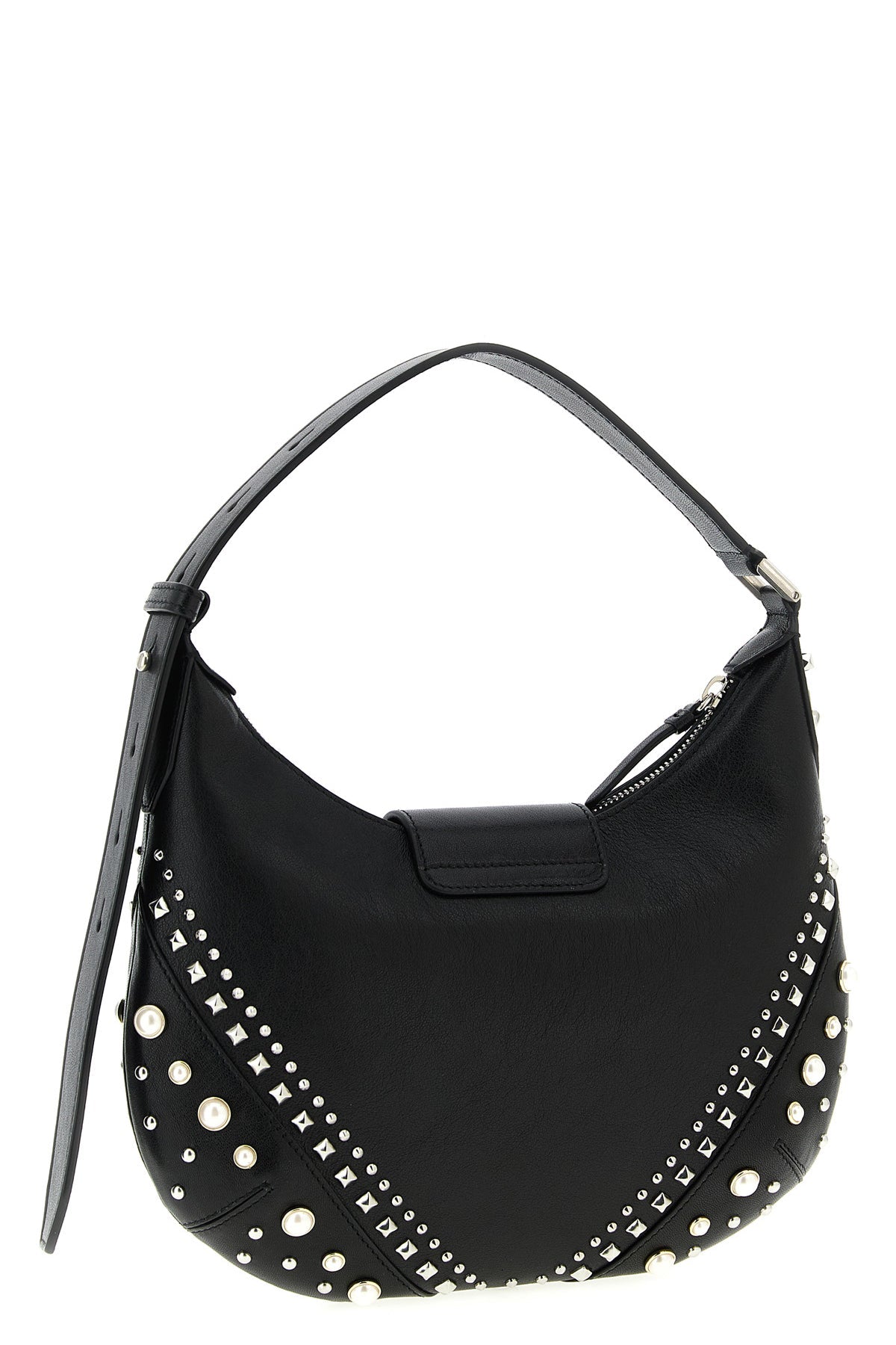 2026 New Arrival small bar hobo shoulder bag in biker leather