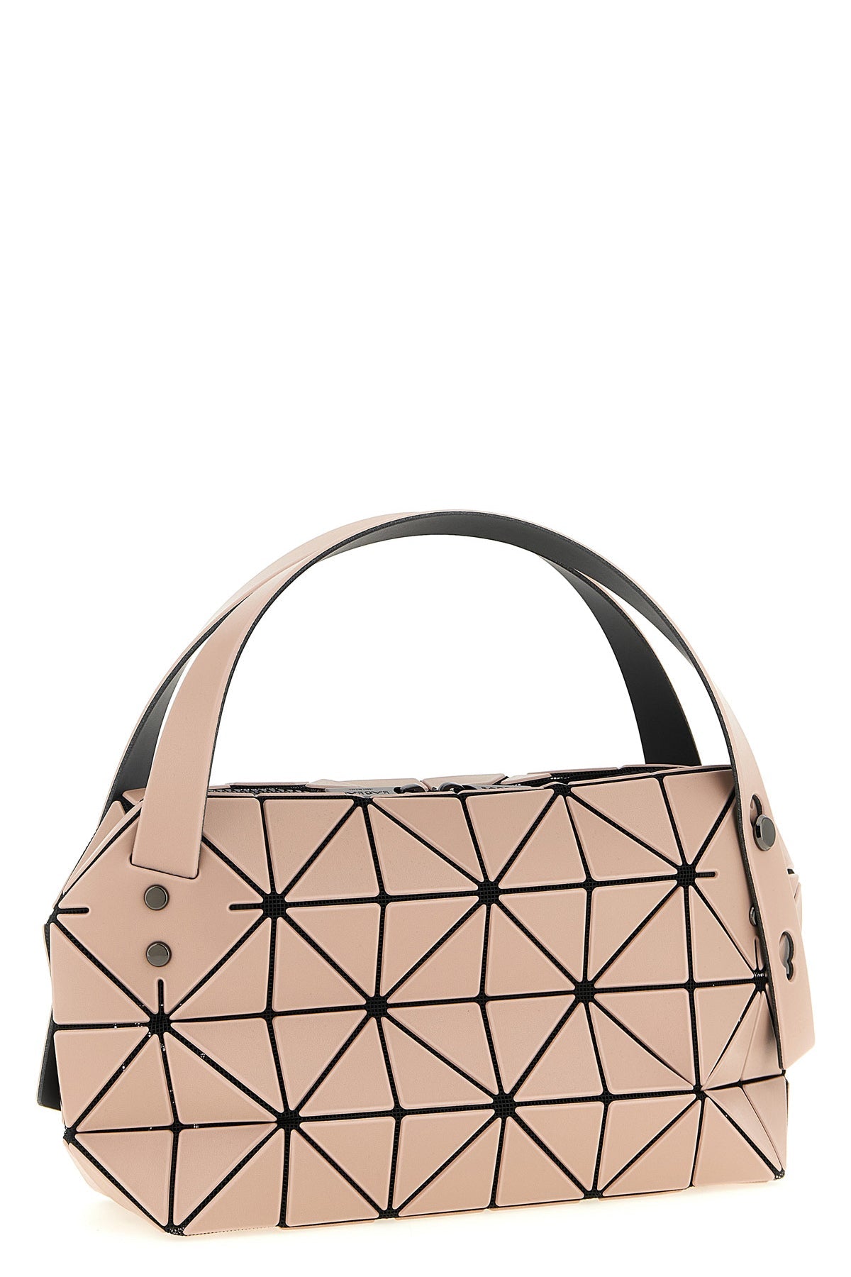 2026 New Arrival boston handbag in mesh fabric and matt effect pvc