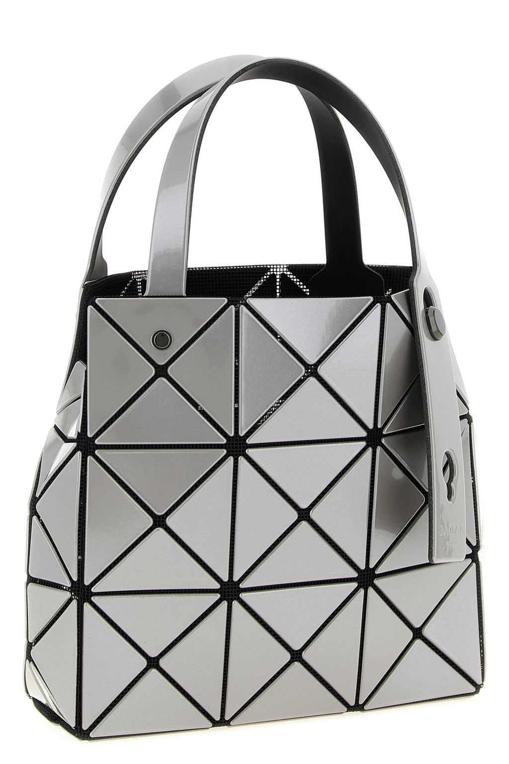 2026 New Arrival small carat handbag in mesh fabric and pearlescent pvc