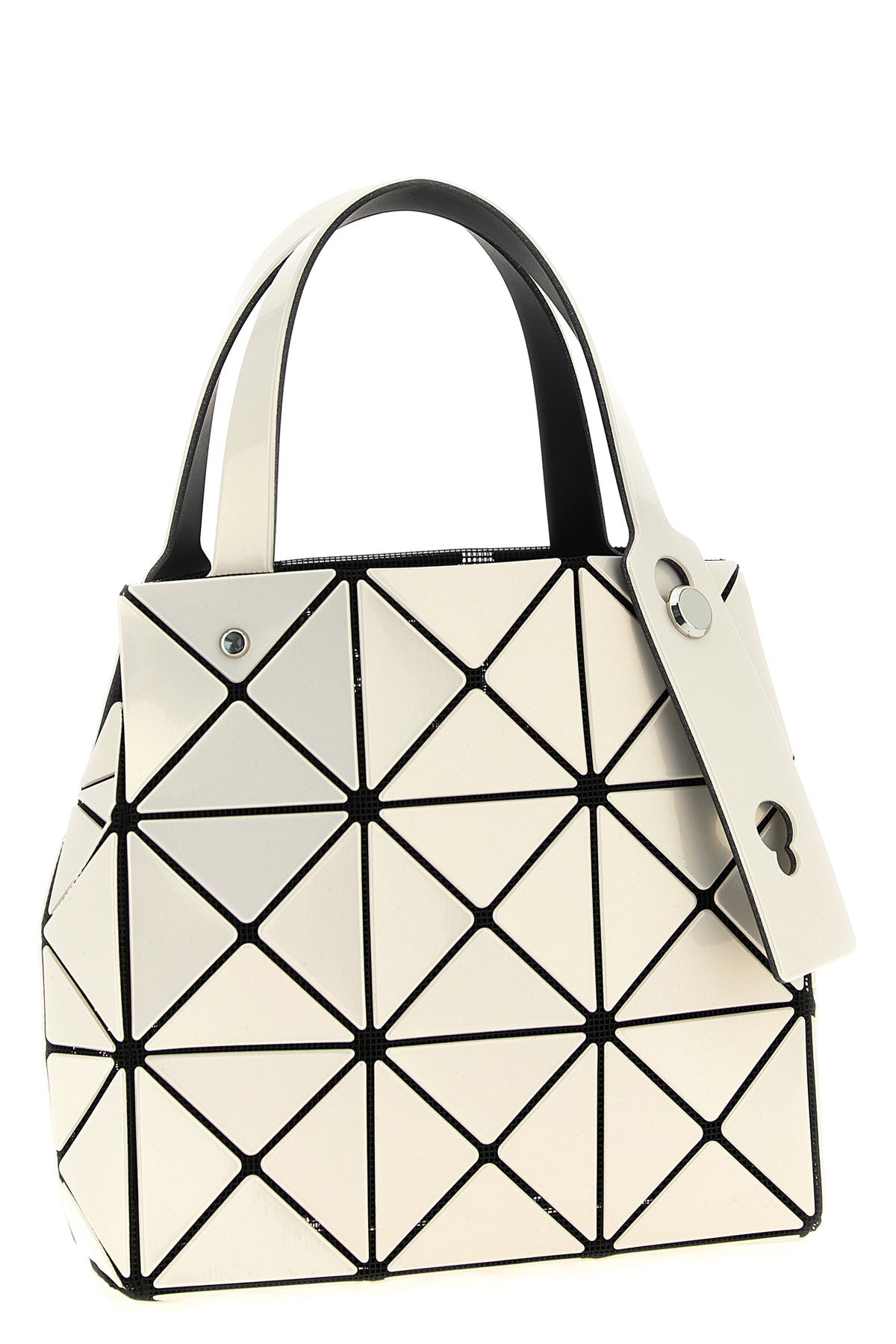 2026 New Arrival small carat handbag in mesh fabric and pearlescent pvc