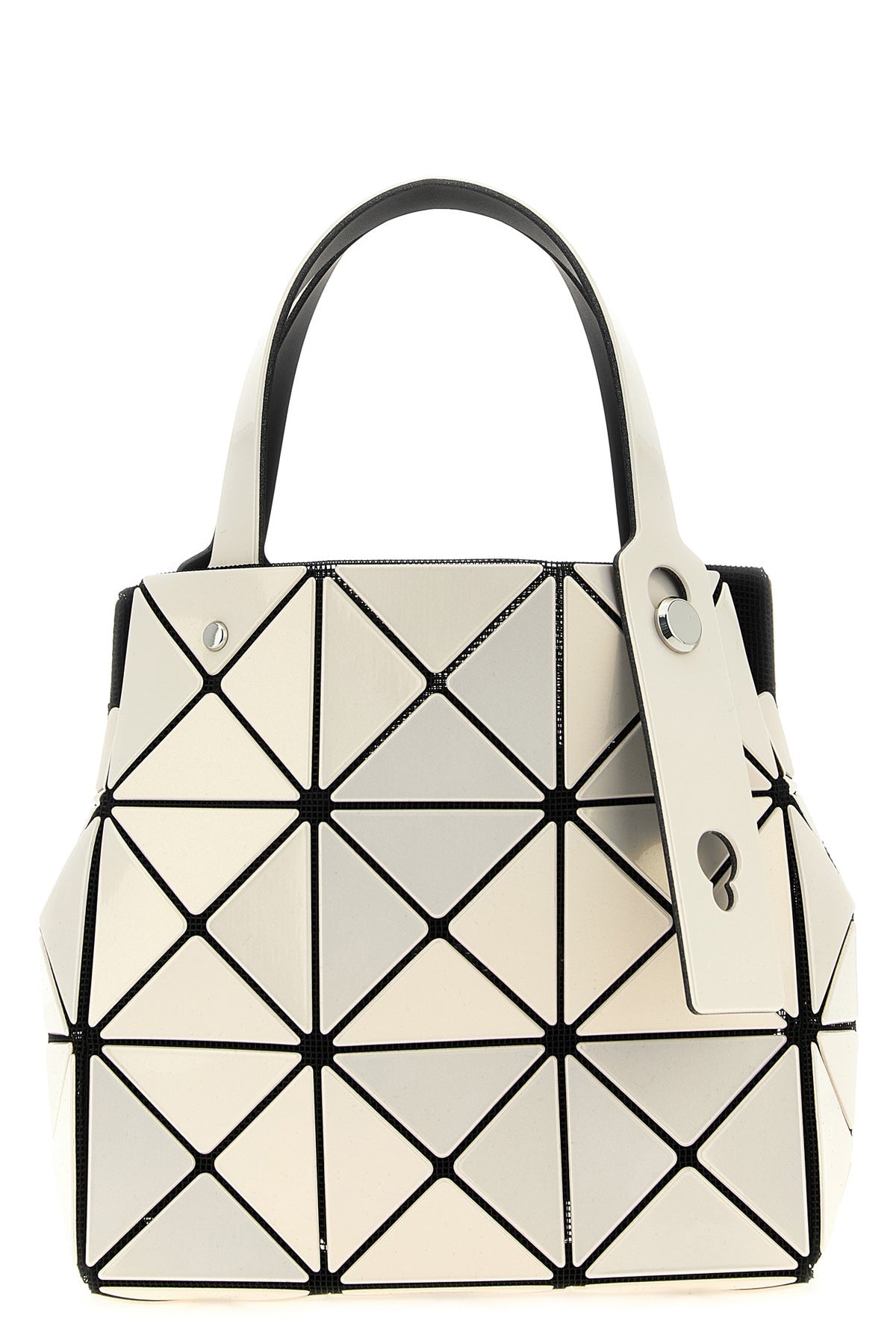 2026 New Arrival small carat handbag in mesh fabric and pearlescent pvc