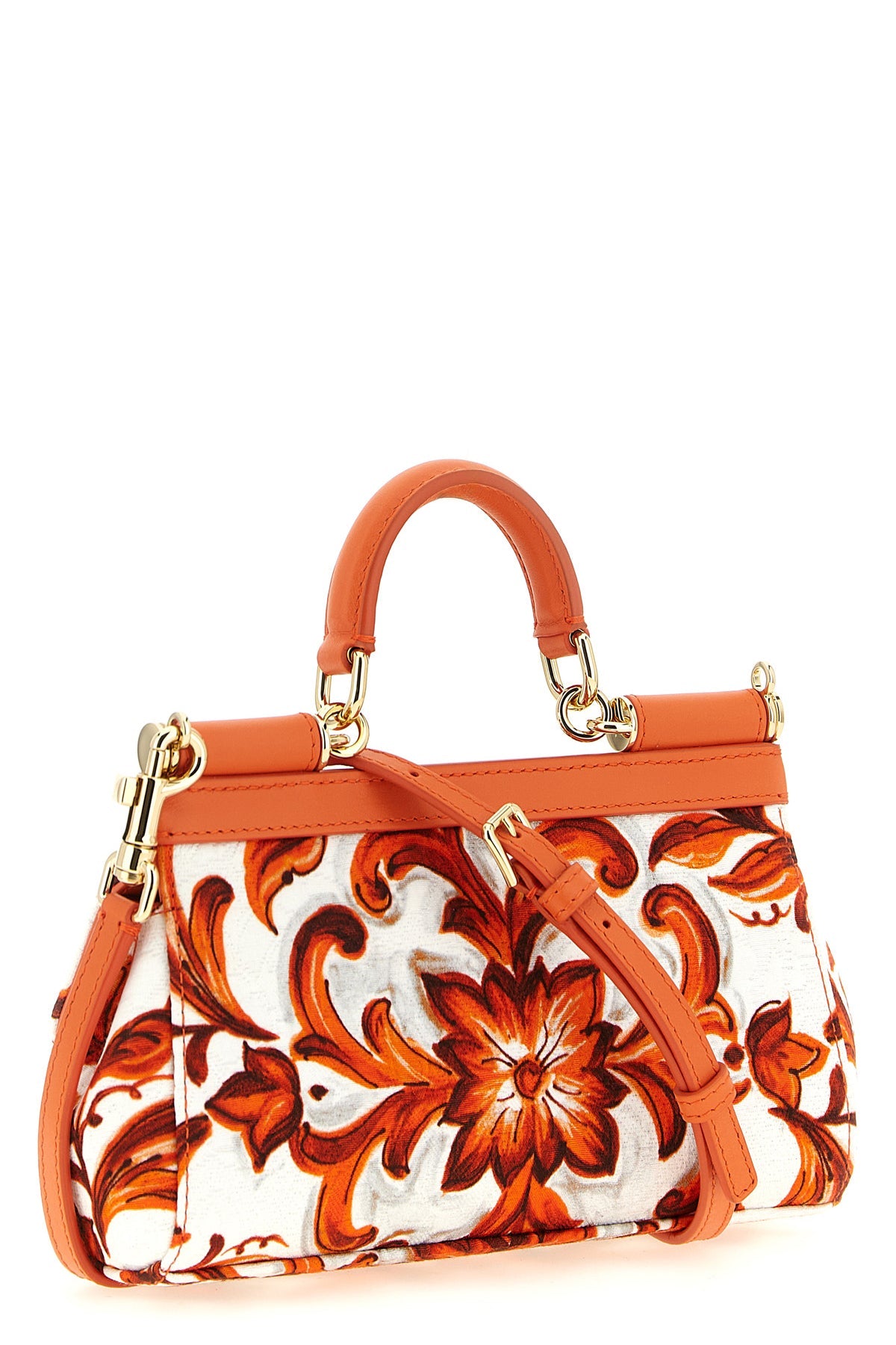 2026 New Arrival sicily mini handbag in maiolica print brocade fabric