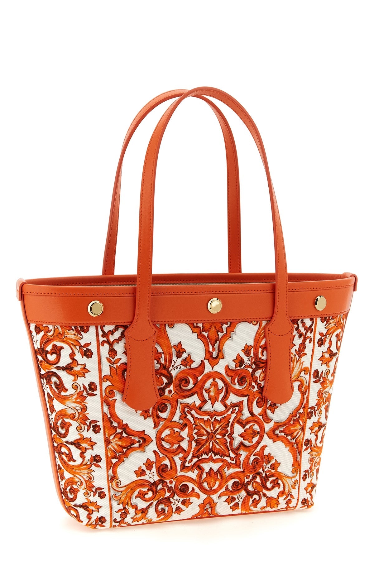 2026 New Arrival atene shopping bag in maiolica print canvas