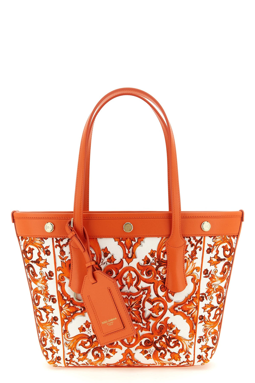 2026 New Arrival atene shopping bag in maiolica print canvas