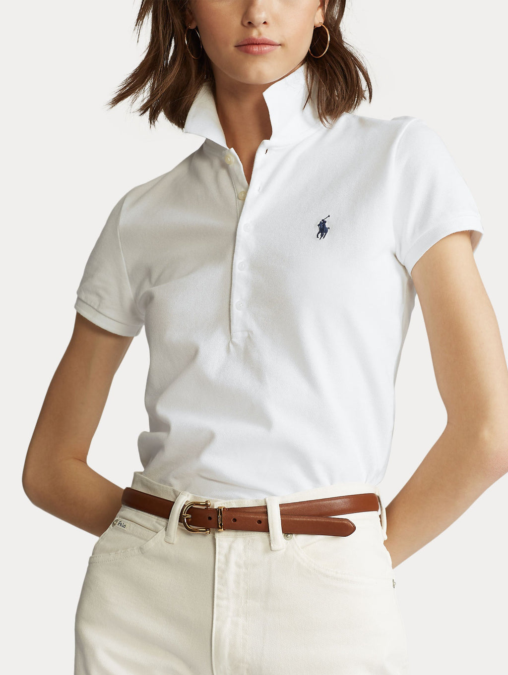2026 New Arrival Polo Slim Fit Bianco