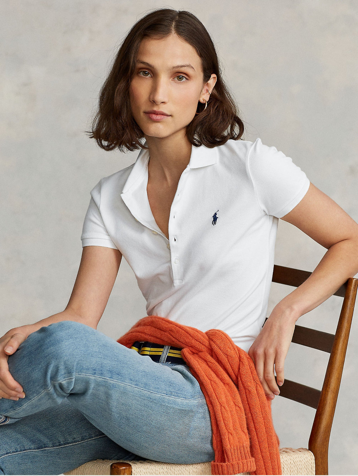 2026 New Arrival Polo Slim Fit Bianco