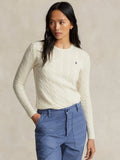2026 New Arrival Maglia a Trecce in Misto Cashmere Crema