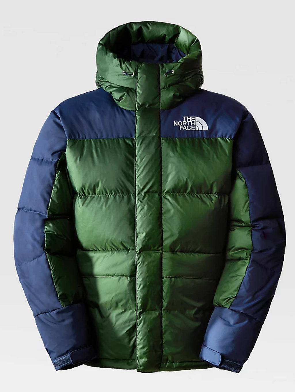 2026 New Arrival Piumino con Cappuccio Color Block Himalayan Verde/Blu