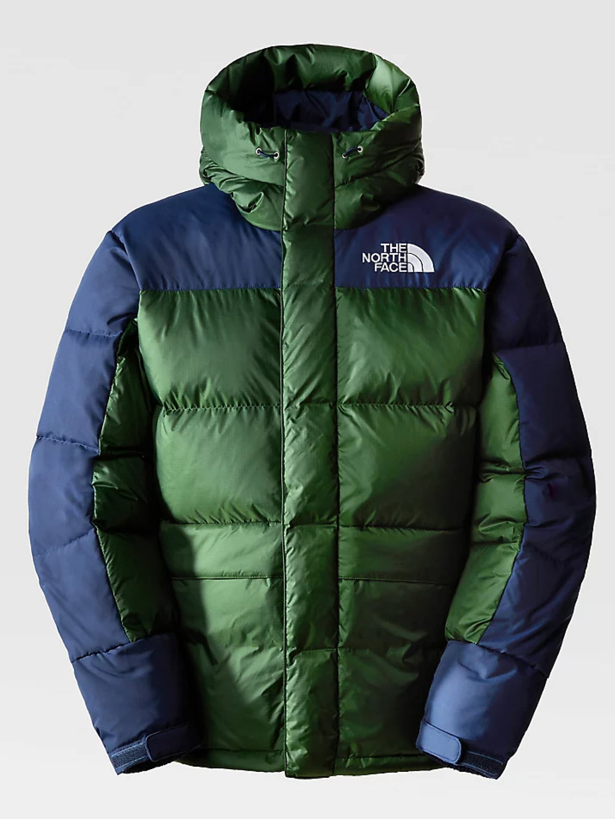 2026 New Arrival Piumino con Cappuccio Color Block Himalayan Verde/Blu