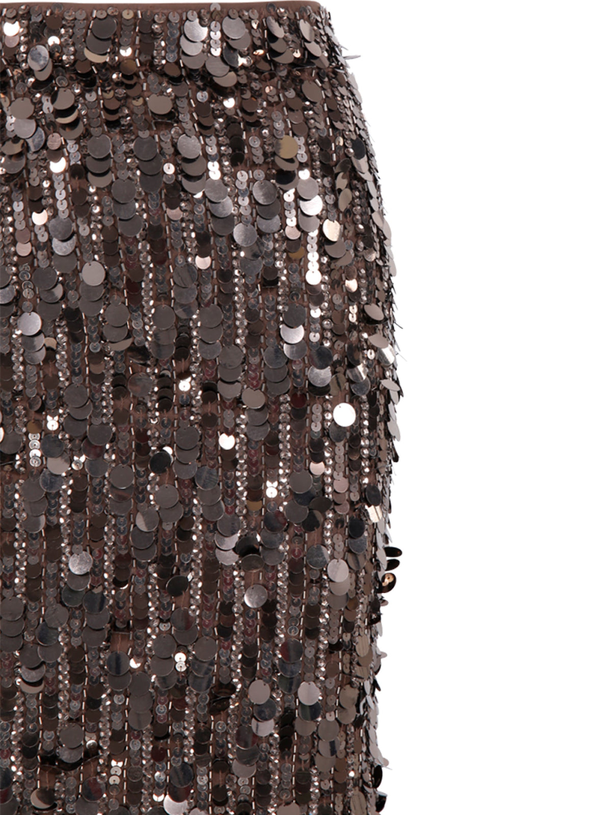 2026 New Arrival Gonna Longuette In Paillettes Bronzo