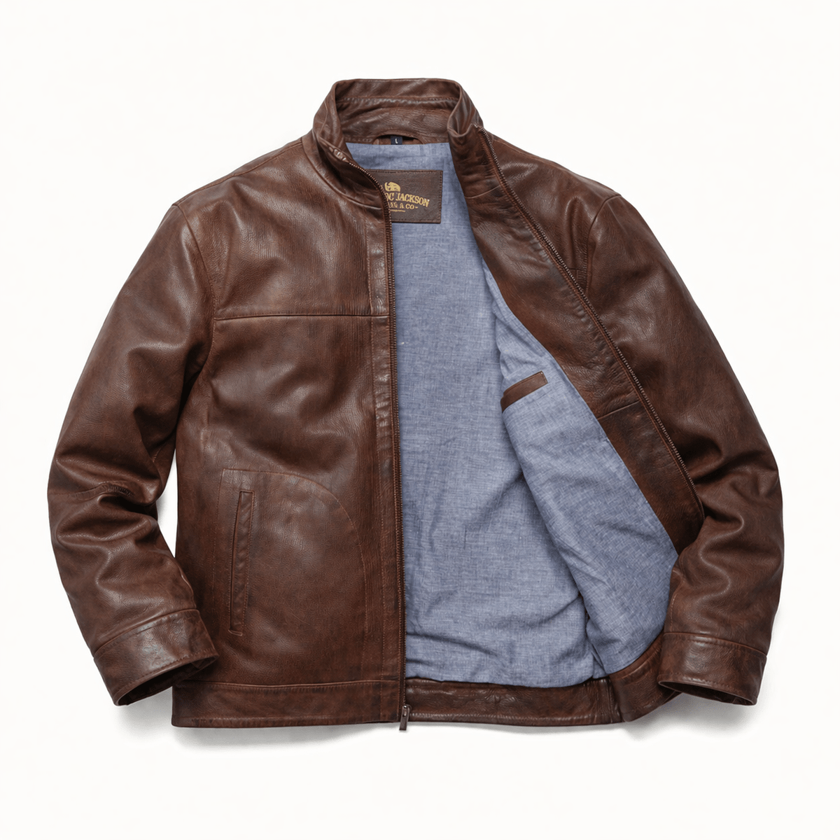 2026 New Arrival Sedona Light Weight Leather Jacket | Ironwood Brown