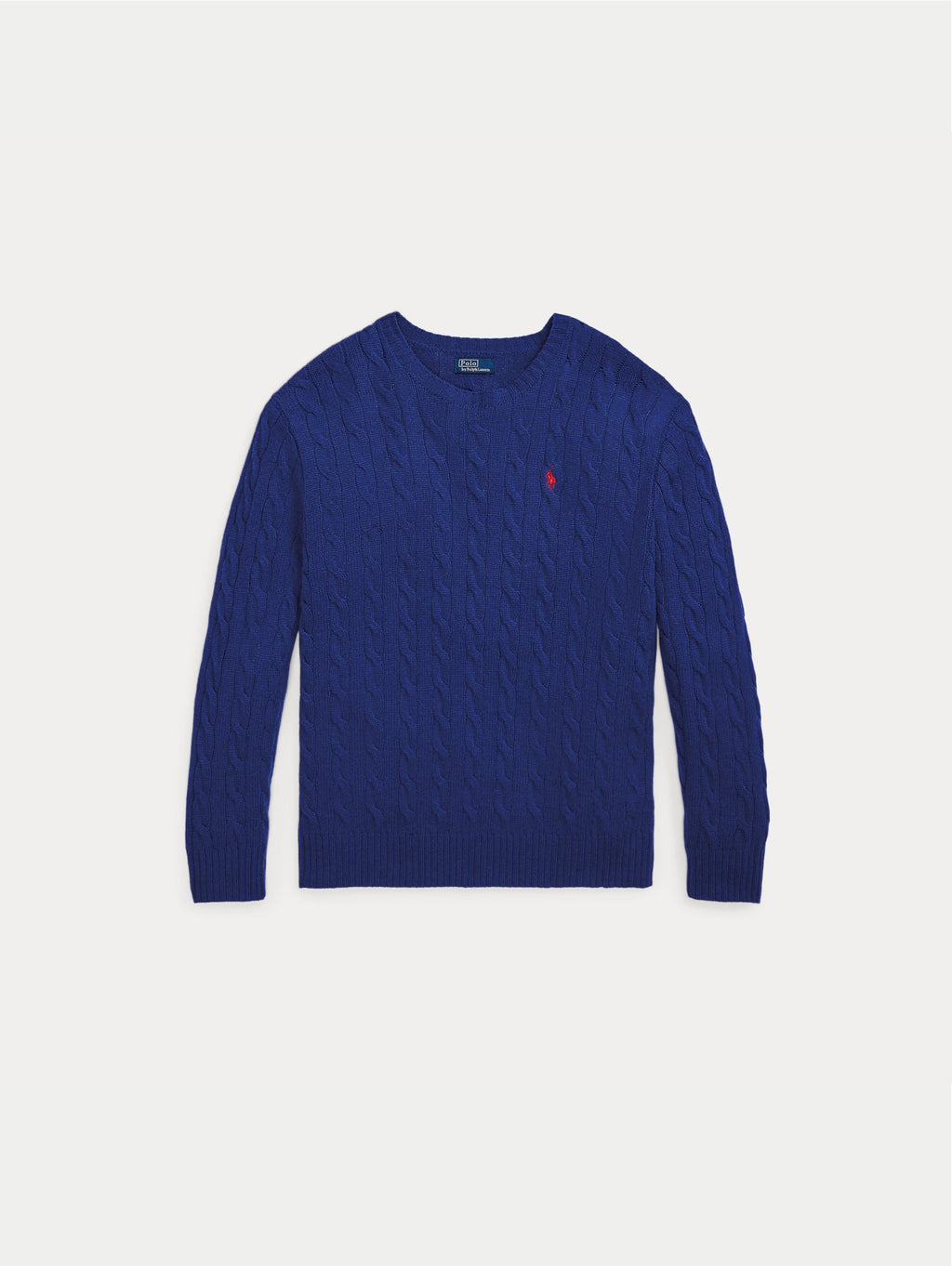 2026 New Arrival Maglia a Trecce Relaxed Fit Cobalto