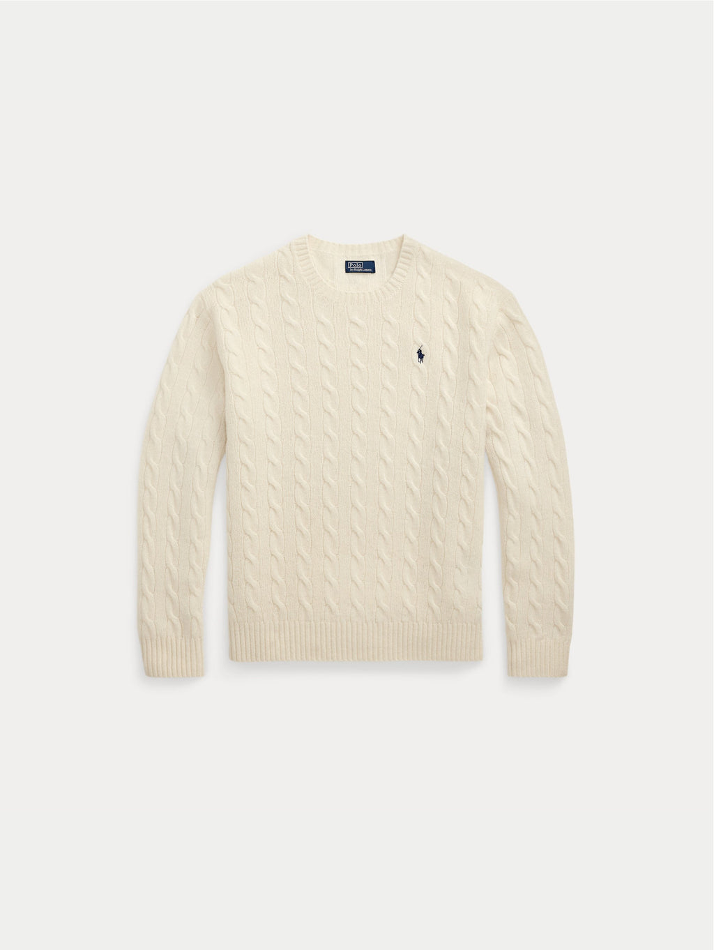2026 New Arrival Maglia a Trecce Relaxed Fit Crema