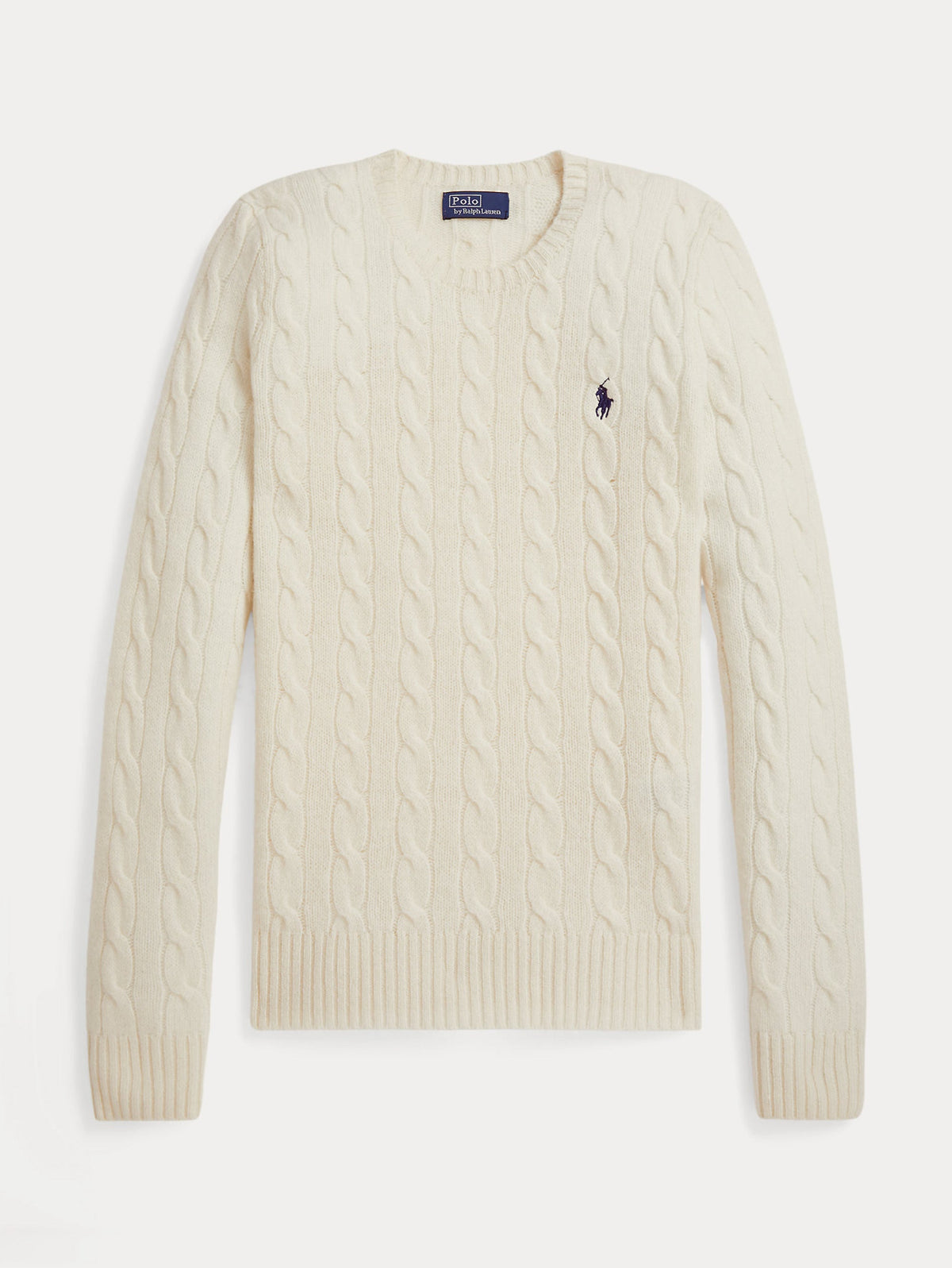 2026 New Arrival Maglia a Trecce in Misto Cashmere Crema