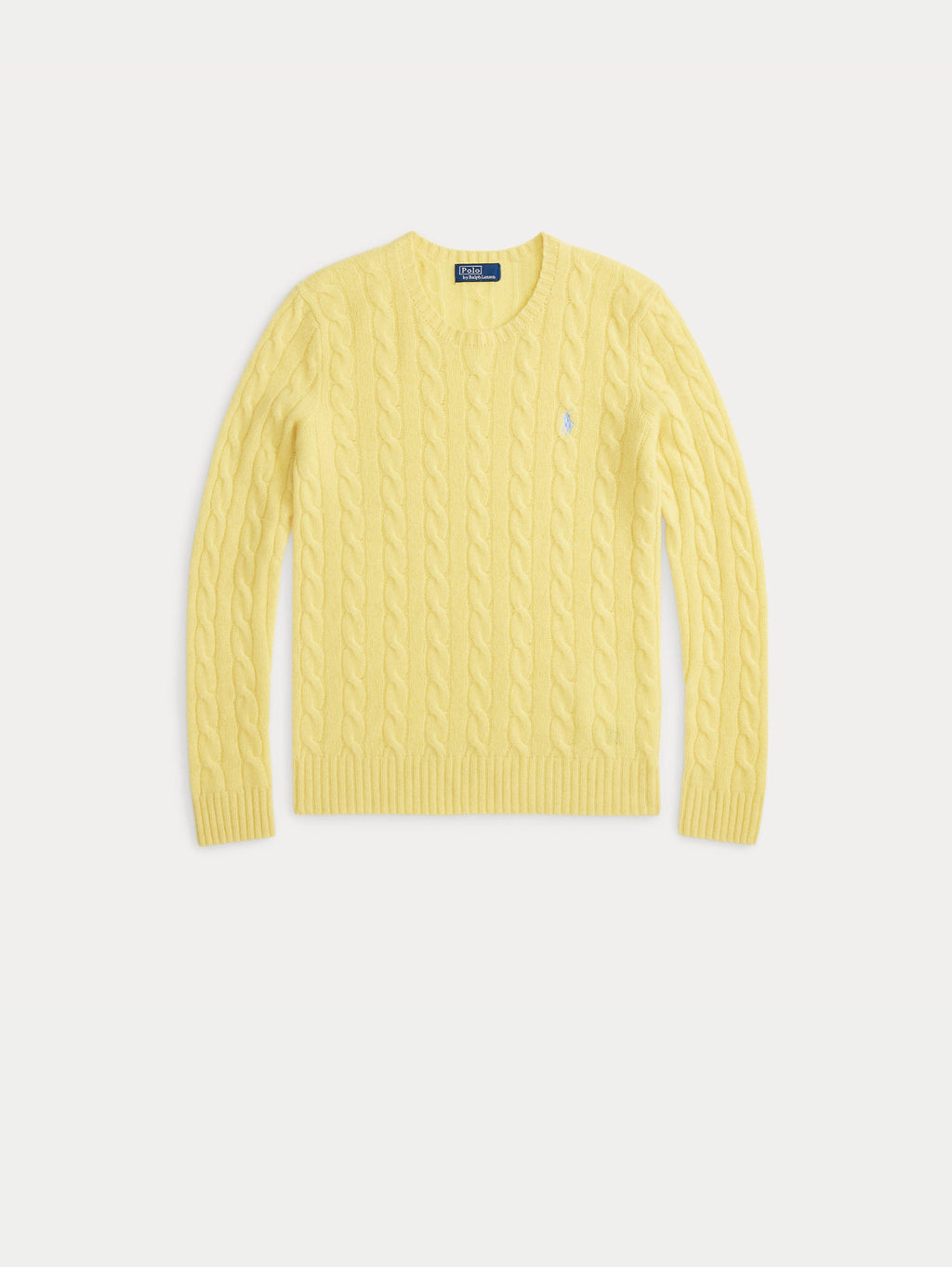 2026 New Arrival Maglia a Trecce in Misto Cashmere Giallo
