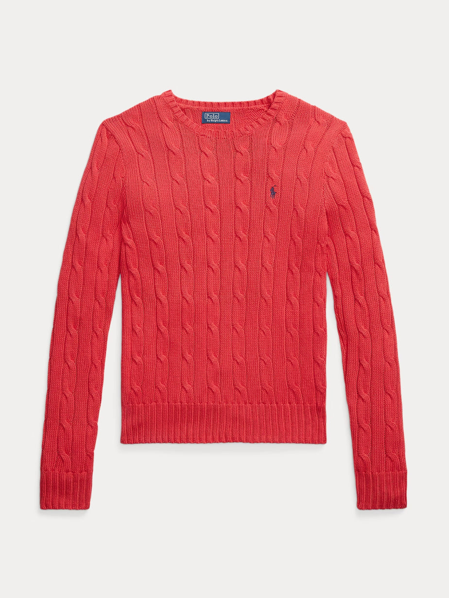 2026 New Arrival Maglia a Trecce in Cotone Rosso