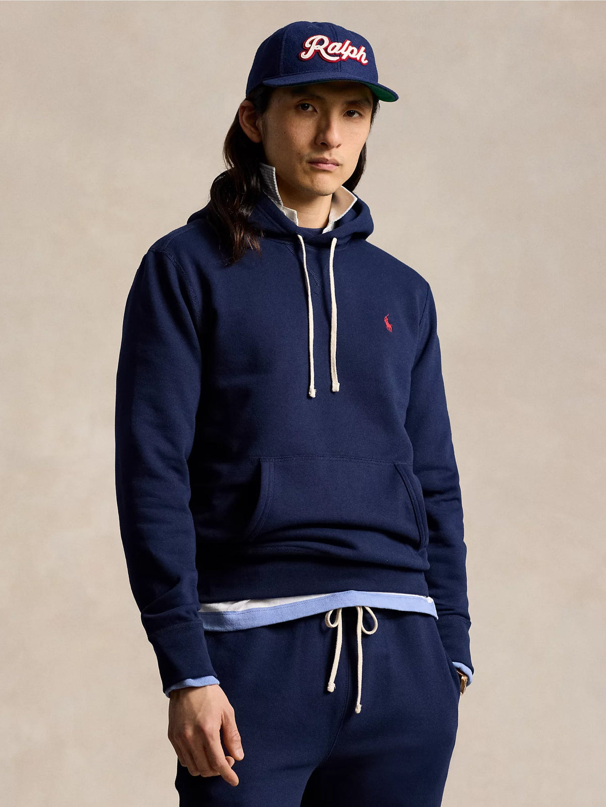 2026 New Arrival Felpa con Cappuccio Blu Navy