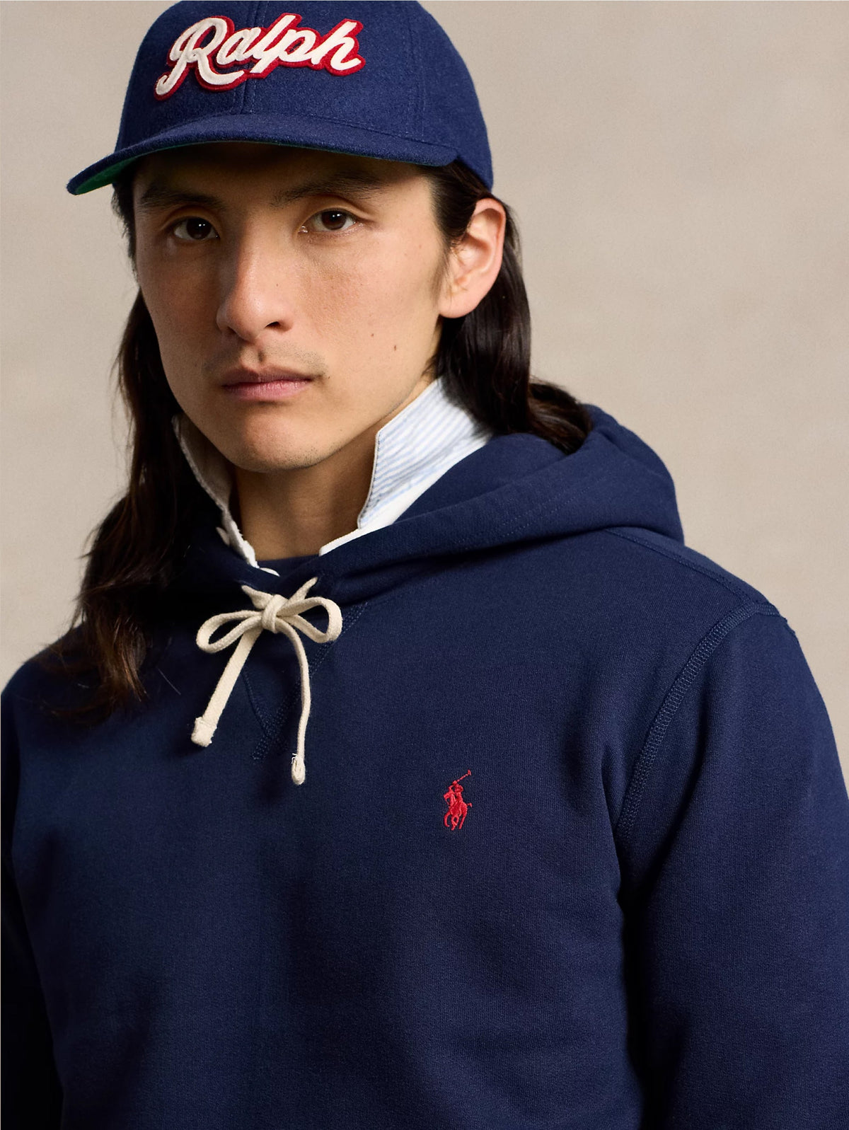 2026 New Arrival Felpa con Cappuccio Blu Navy