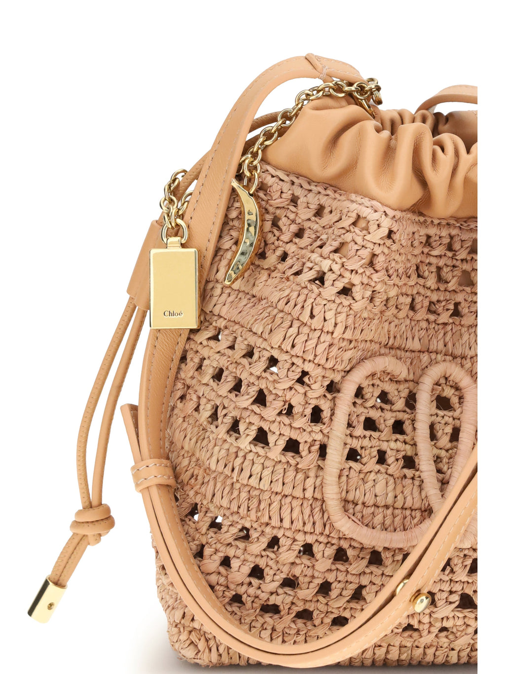 2026 New Arrival raffia drawstring shoulder bag