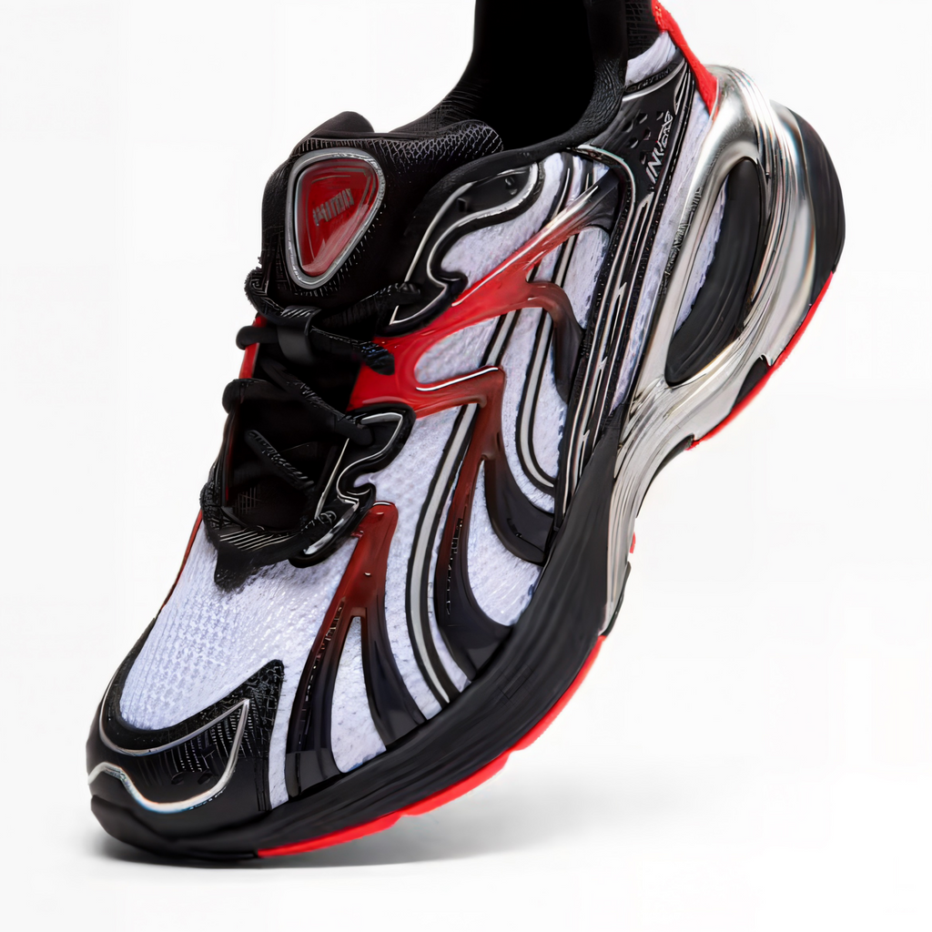 Top Seller PUMA  INVERSE  TECHX Men’s -WHITE -PUMA BLACK -RED