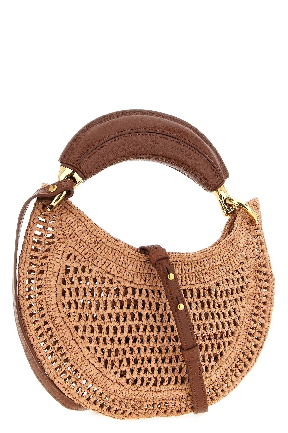 2026 New Arrival summer banana mini handbag handmade in crocheted raffia
