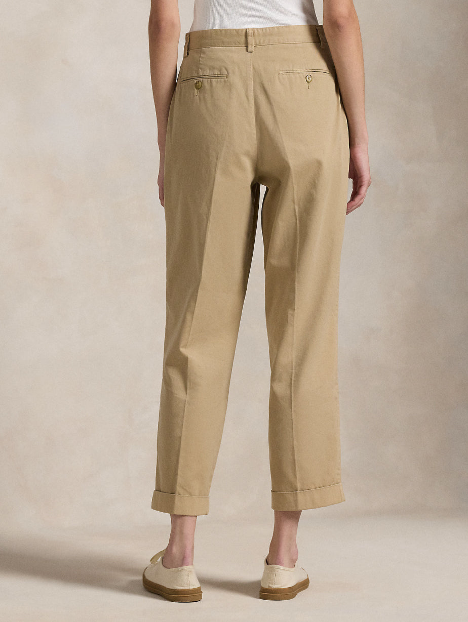 2026 New Arrival Pantaloni in Twill di Cotone Beige