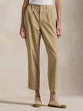 2026 New Arrival Pantaloni in Twill di Cotone Beige