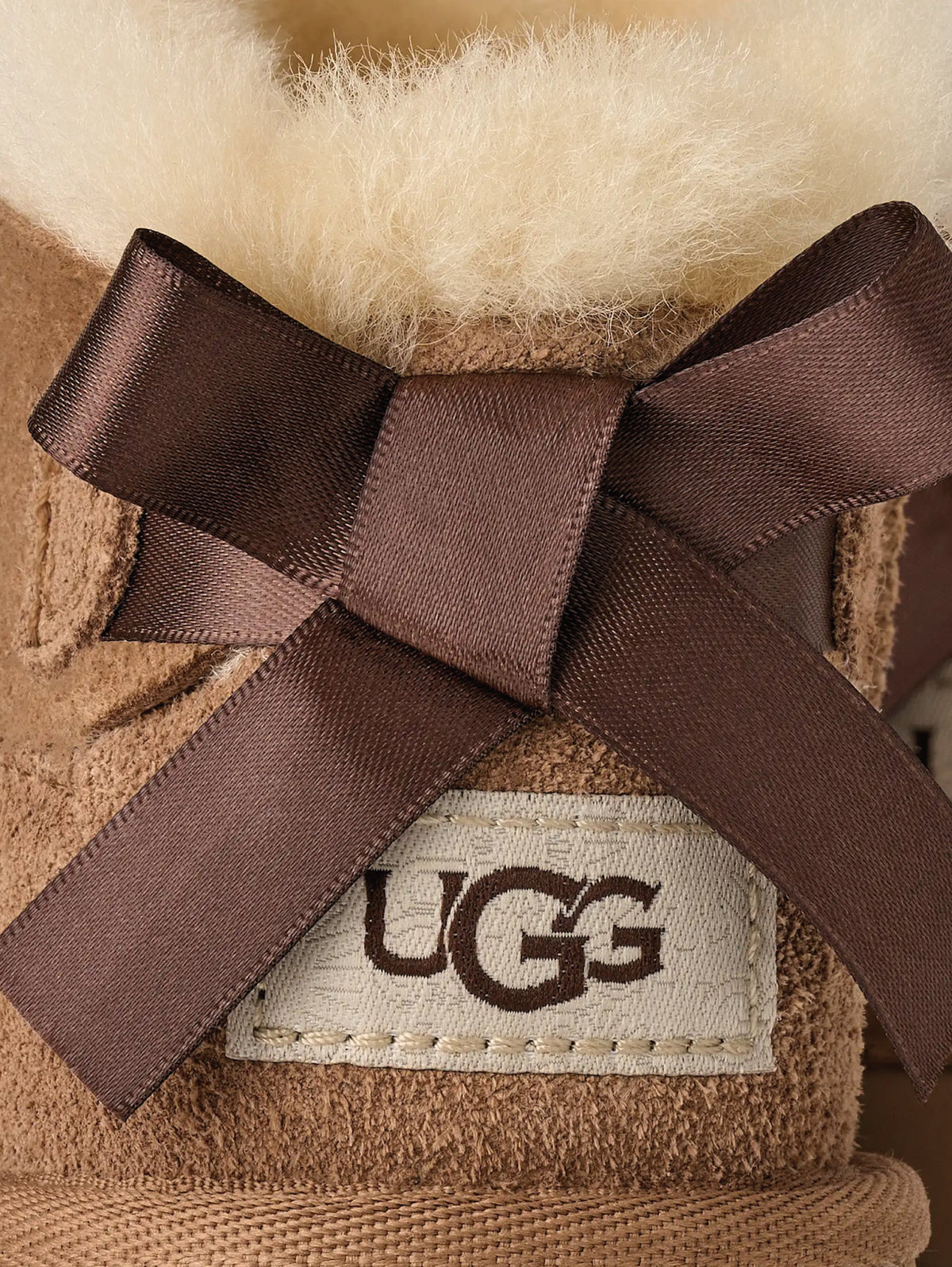 2026 New Arrival Stivali Ultra Mini con Fiocco Bailey Bow Castagna