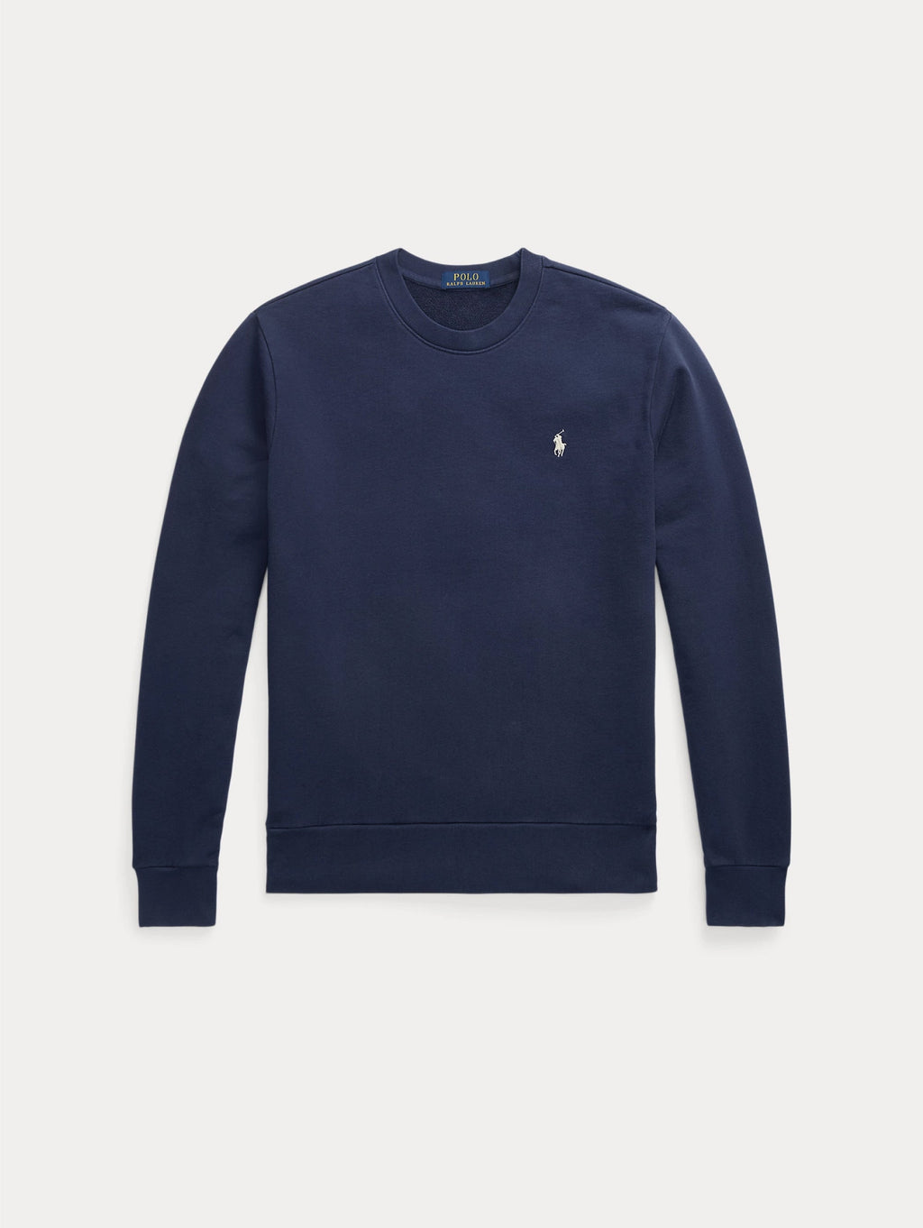 2026 New Arrival Felpa Girocollo in Cotone Loopback Blu Medio