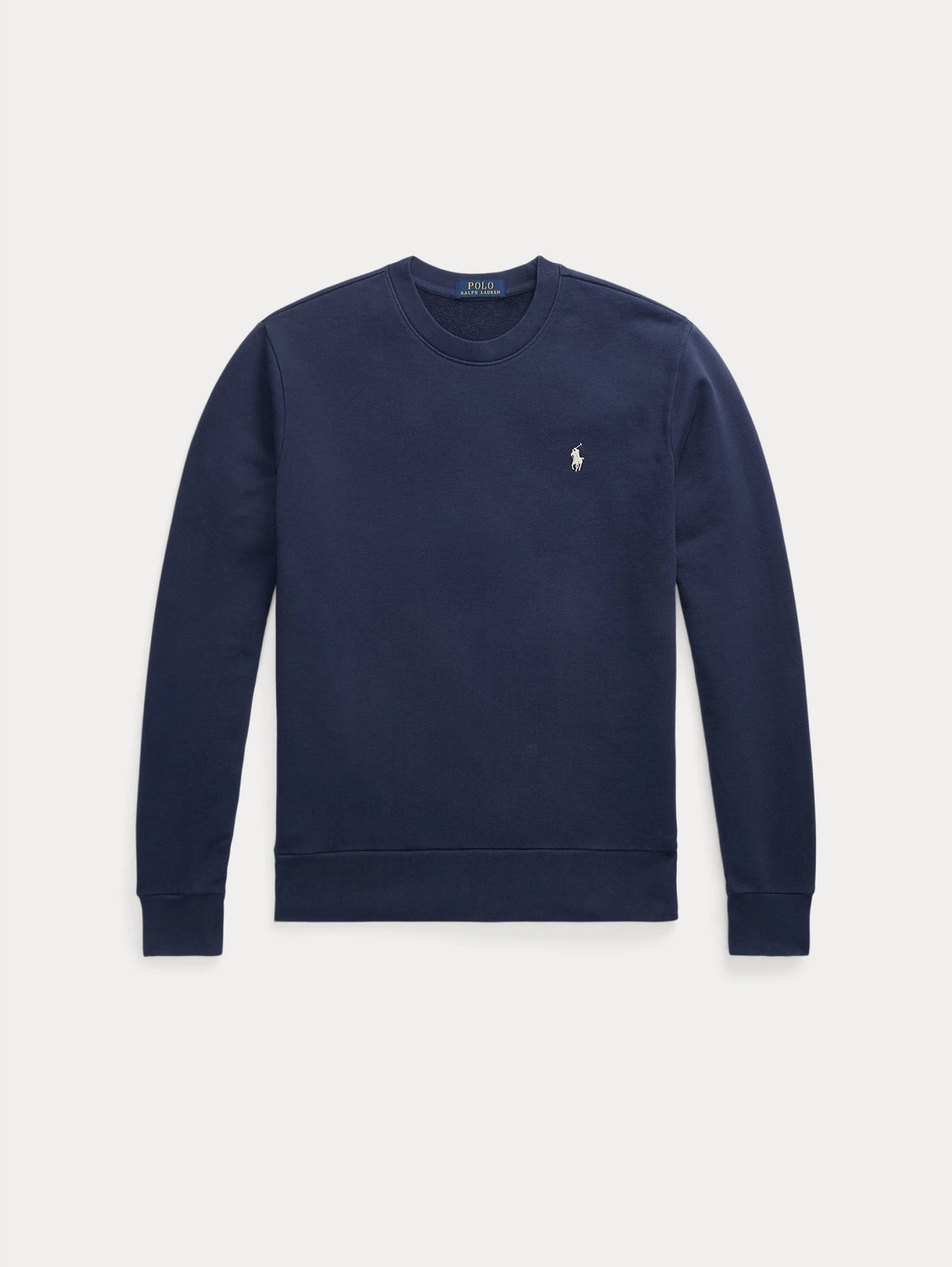 2026 New Arrival Felpa Girocollo in Cotone Loopback Blu Medio