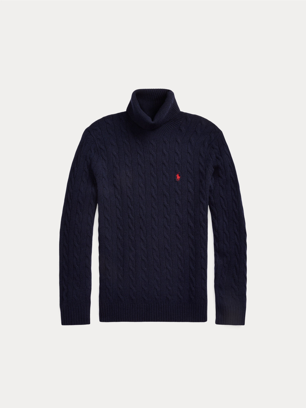 2026 New Arrival Maglia Collo Alto a Trecce Blu