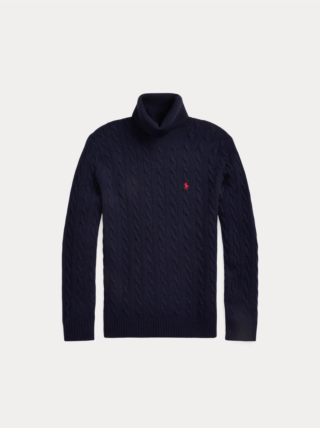 2026 New Arrival Maglia Collo Alto a Trecce Blu