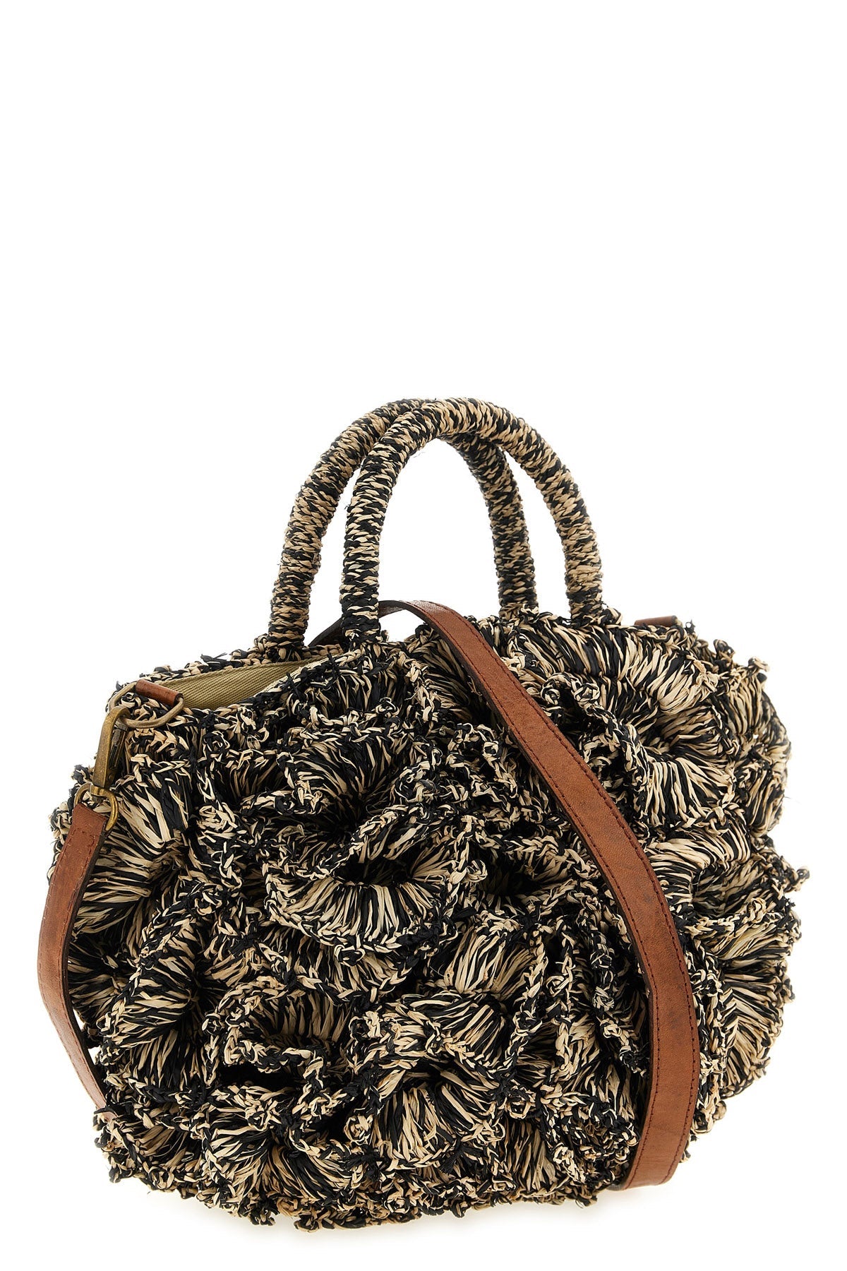 2026 New Arrival coral crocheted raffia handbag