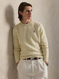 2026 New Arrival Maglia Girocollo in Cotone Regular Fit Crema
