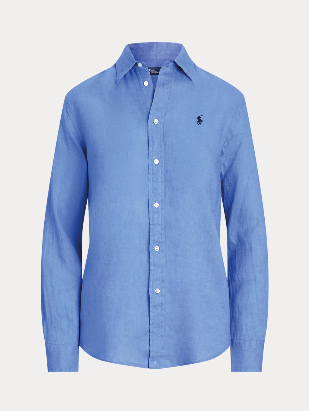 2026 New Arrival Camicia Classic Fit in Lino Blu