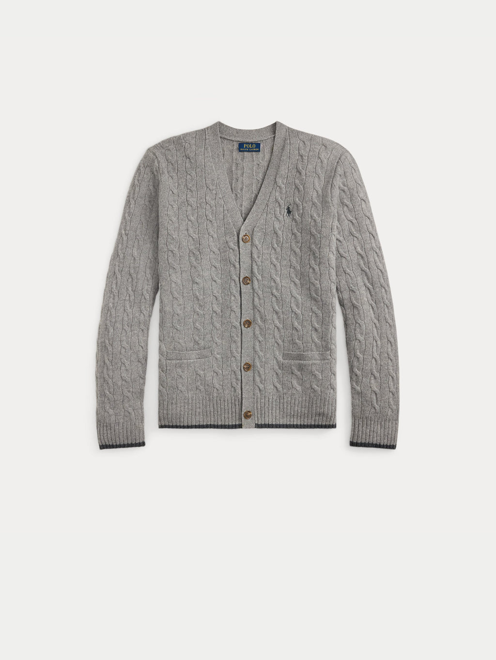 2026 New Arrival Cardigan in Lana e Cashmere a Trecce Grigio