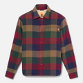 Top Seller TIMBERLAND SHERPA LINED PLAID FLEECE OVERSHIRT Men’s - HIGH PILE LINED OVERSHI GREEN