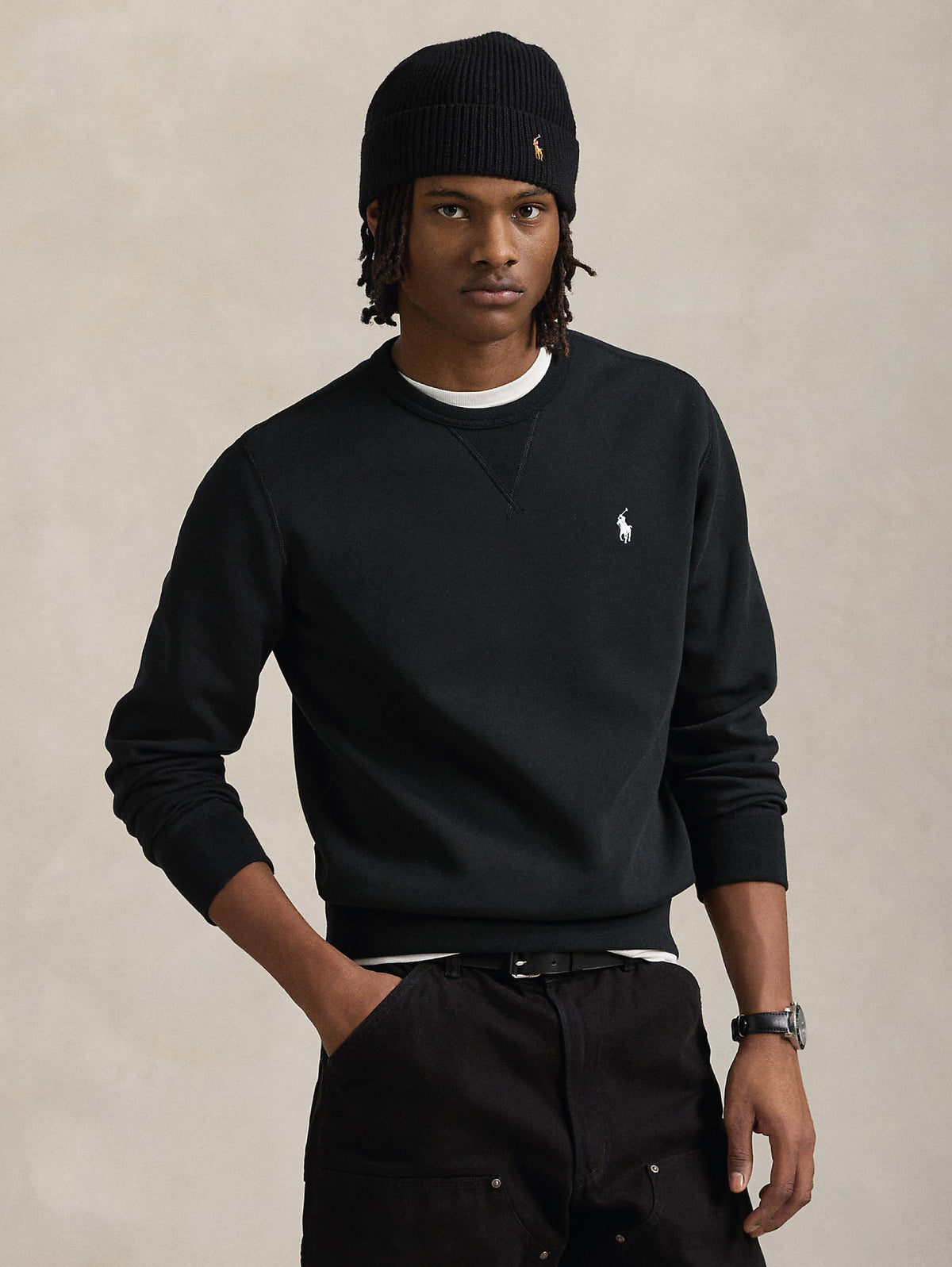 2026 New Arrival Felpa in Maglia Doppia Nero