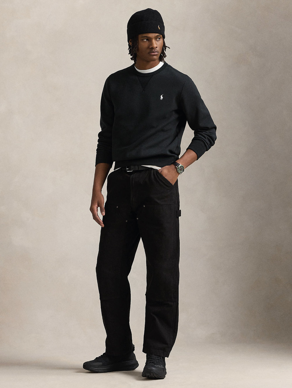 2026 New Arrival Felpa in Maglia Doppia Nero