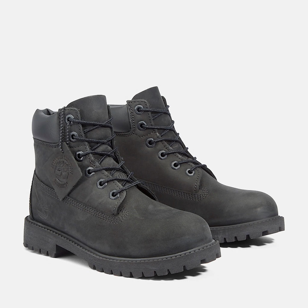 Top Seller Timberland 6IN PREMIUM LACE WATERPROOF Junior’s - BLACK NUBUCK