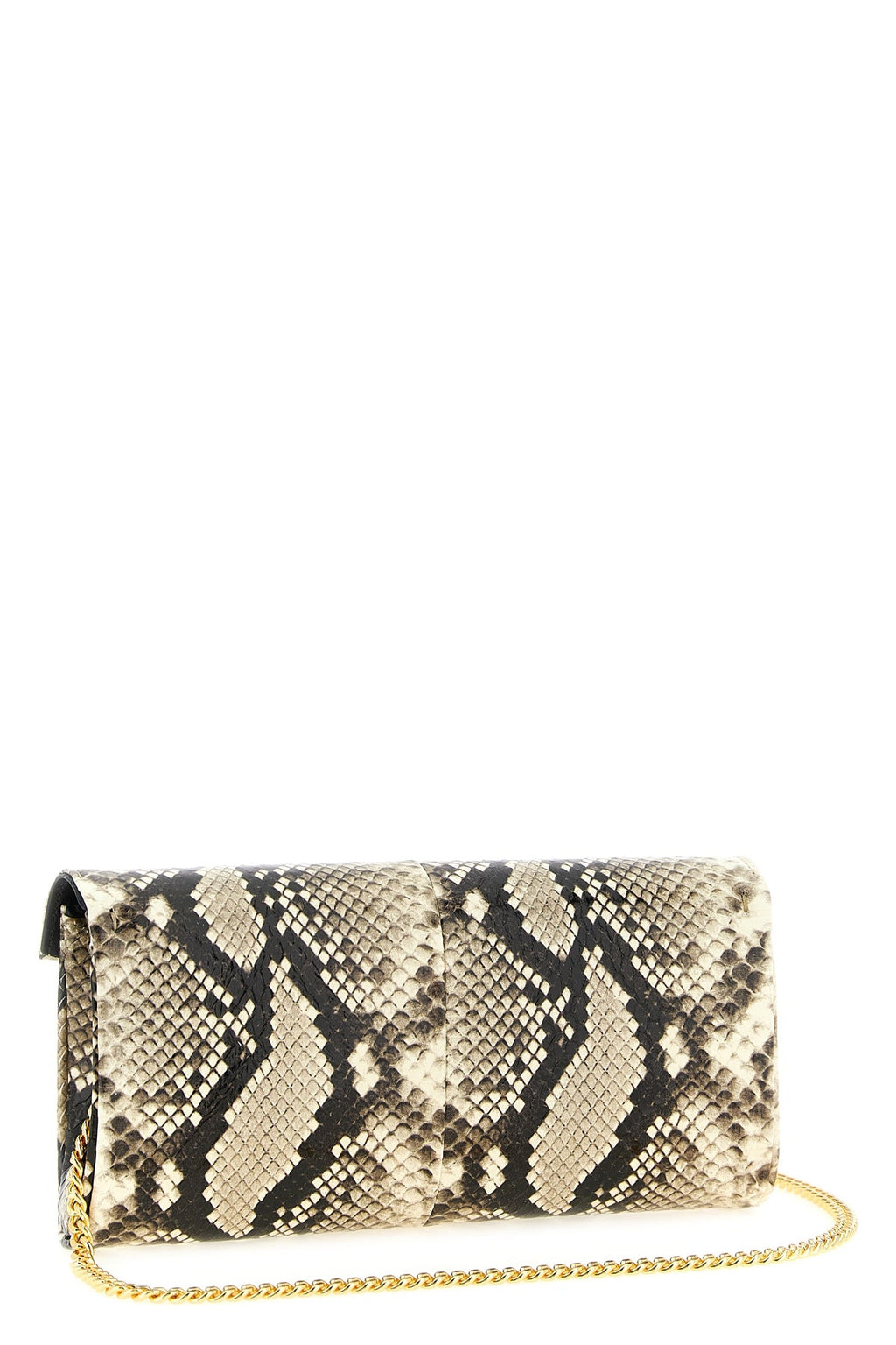 2026 New Arrival flutie python print leather clutch