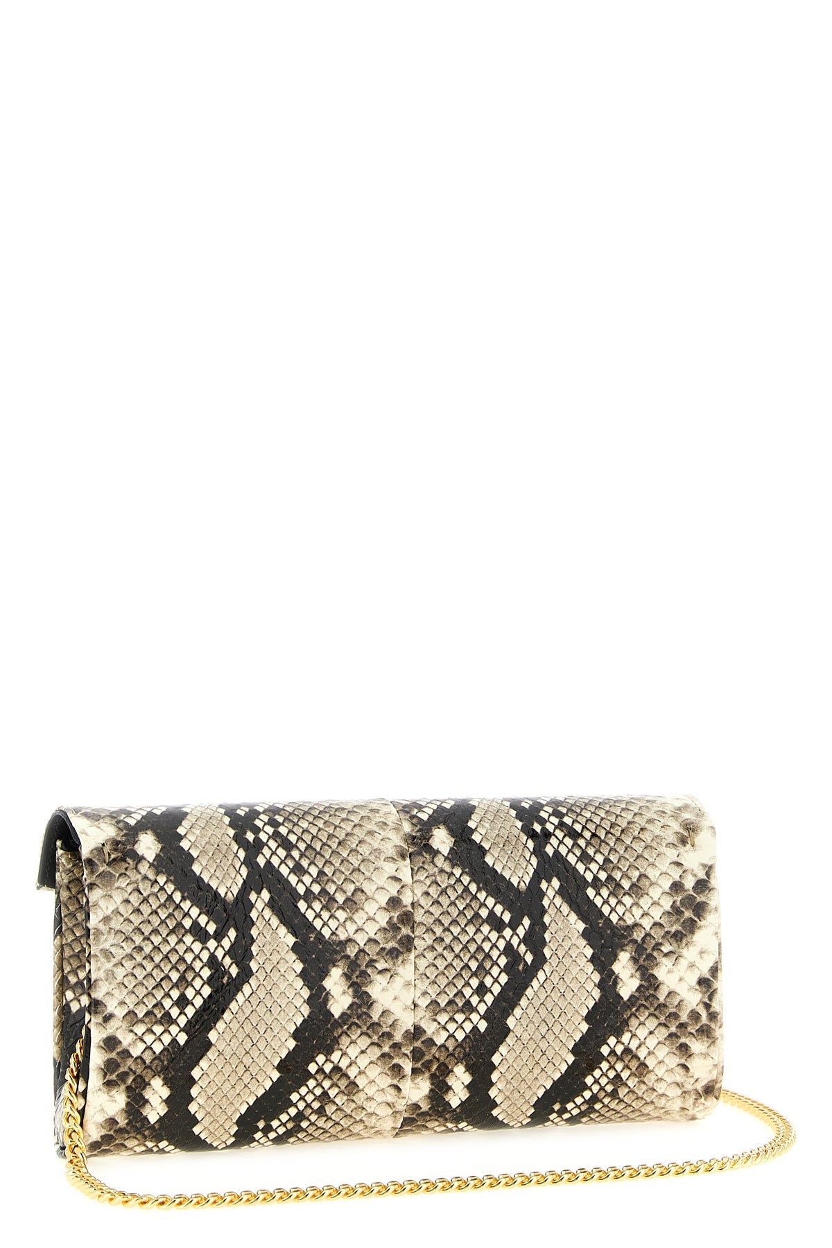 2026 New Arrival flutie python print leather clutch