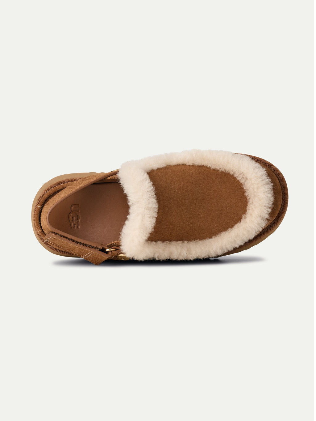 2026 New Arrival Sabot Esmee in Camoscio con Tacco Castagna
