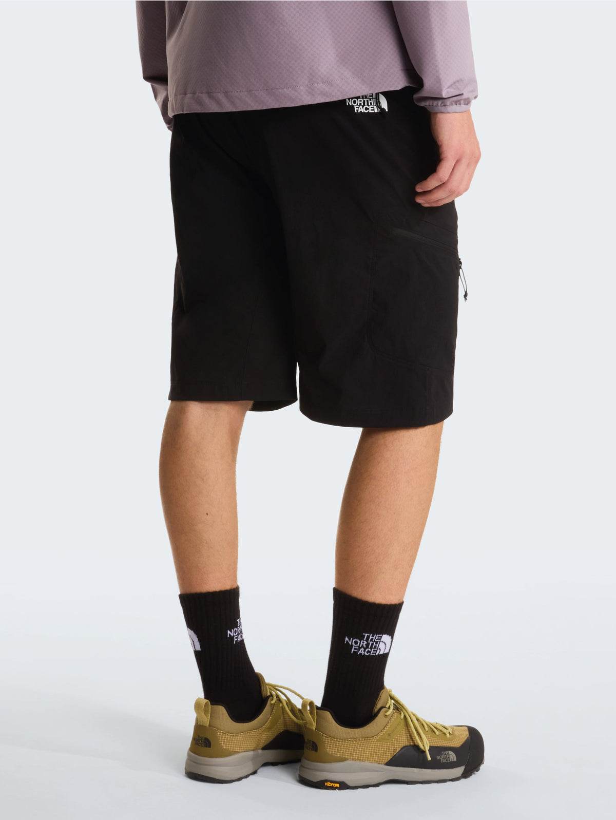 Shorts Cargo in Nylon Stretch Nero