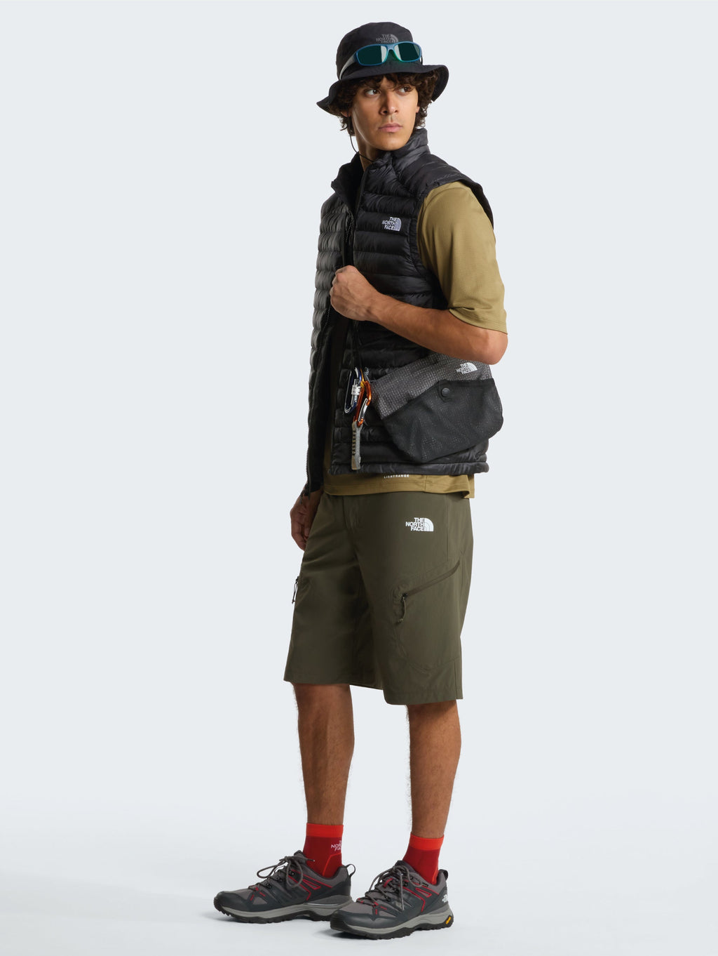 Shorts Cargo in Nylon Stretch Verde