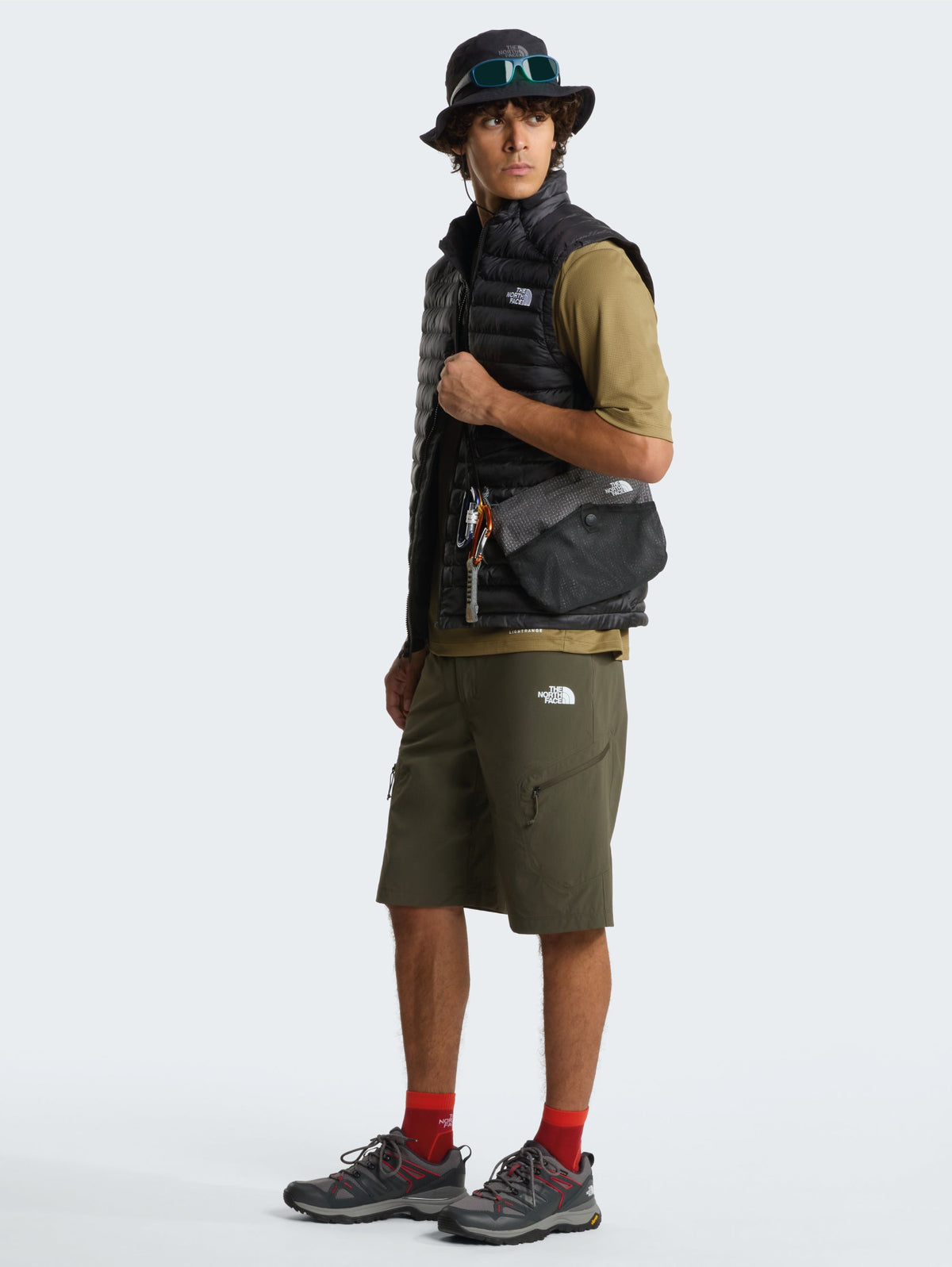 Shorts Cargo in Nylon Stretch Verde