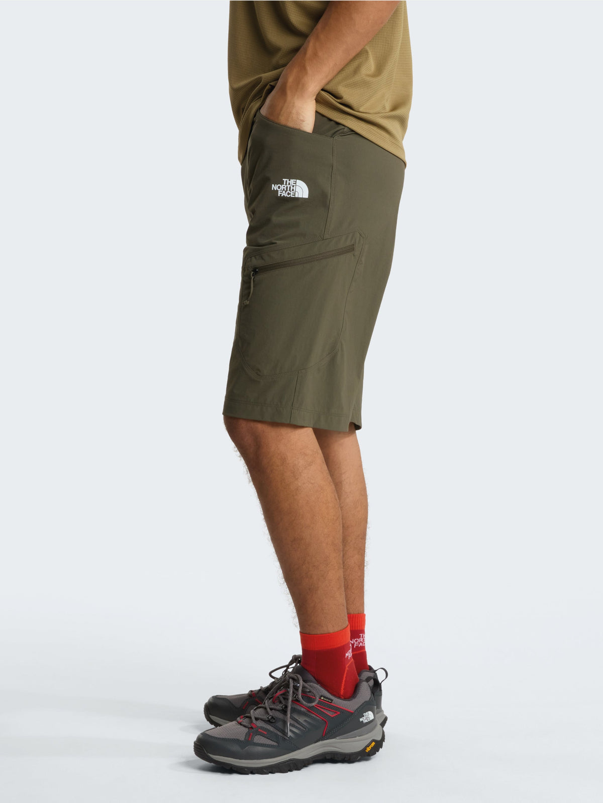 Shorts Cargo in Nylon Stretch Verde