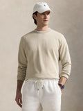 2026 New Arrival Felpa Girocollo in Cotone Loopback Beige